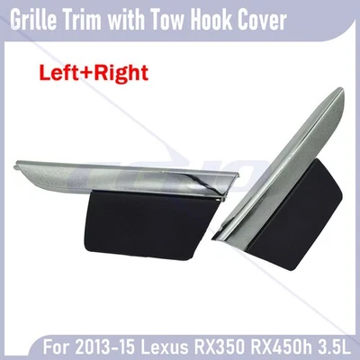 Nuevo embellecedor de rejilla delantera + cubierta de gancho de remolque para Lexus RX350 RX450h 2013-2015 3,5 L EE. UU. Foto 1 de 4