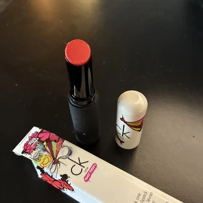CK One Calvin Klein Shine Lipstick 700 Punked Coral orange NIB - image 1 of 3
