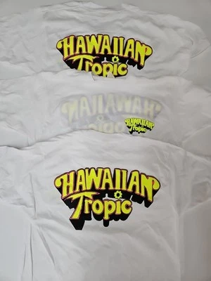 Lote 3 Camisetas Tropic Hawaianas De Colección Años 80 Pantalla Estrellas NOS Stock Muerto Surf Skate L Foto 1 de 4