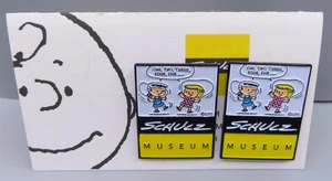 Charles M. Schulz Museum Lucy Lapel Pin Set of 2 Peanuts - Picture 1 of 5