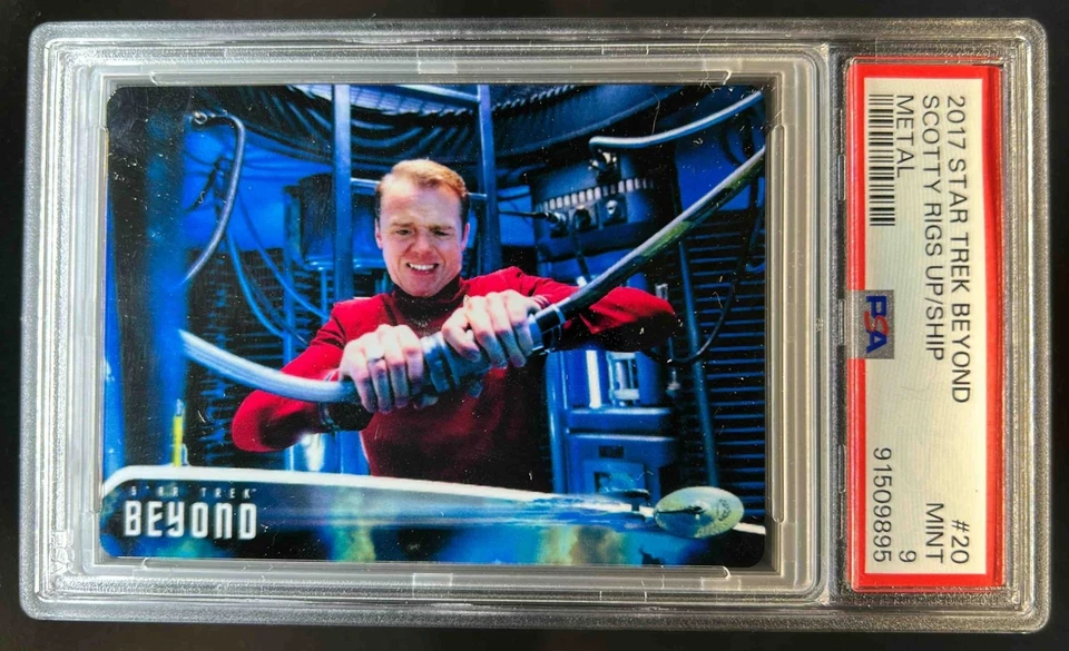 2017 Rittenhouse Star Trek Beyond Scotty Rigs The Ship Metal #28/100 #20 PSA 9 - Image 1 of 2