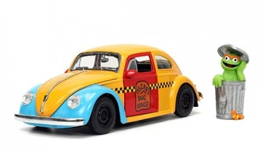 JADA TOYS - Voiture avec figurine Oscar the Grouch – VW Beetle - 1/24 - JAD32801 - Photo 1/4