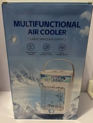 ENFRIADOR DE AIRE MULTIFUNCIONAL CONTROL REMOTO TEMPORIZACIÓN DE 3 VELOCIDADES luces coloridas Foto 1 de 4