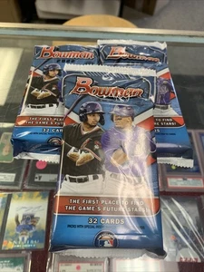 2022 BOWMAN BASEBALL (3) JUMBO PACKS HTA HOBBY w/CHROME BRAND NEW FACTORY SEALED - Picture 1 of 1