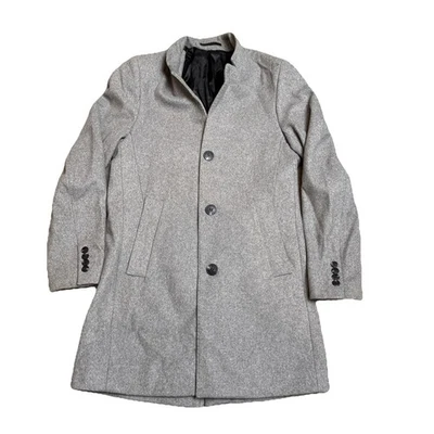 Abrigo de gabardina para hombre H&M gris mezcla de lana talla 36R 46 EUR Foto 1 de 4