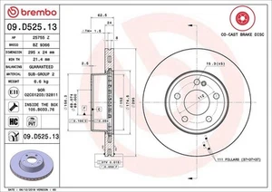 Brake Disc MERCEDES-BENZ C-CLASS C 160 09.D525.13 - Picture 1 of 2