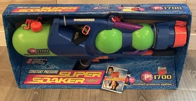 New Old Stock NOS Super Soaker 1030 CPS1700 Water Squirt Gun Vintage RARE Box - Image 1 of 4
