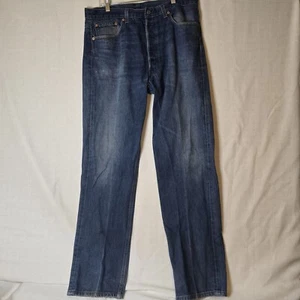 Vintage Levi’s 501xx Blue Washed Out Button Fly 90s Jeans Size W38x L36 - Bild 1 von 10