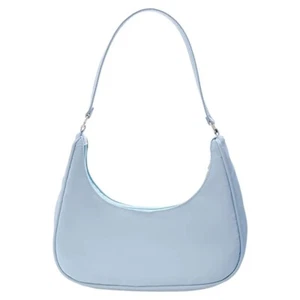 Cute Hobo Tote Handbag Purse for Women Small Nylon Shoulder Bag Mini Clutch - Picture 1 of 11