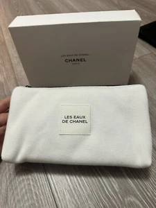 NEW IN BOX CHANEL LES EAUX COSMETIC MAKEUP BAG, POUCH, 100% AUTHENTIC - Picture 1 of 15
