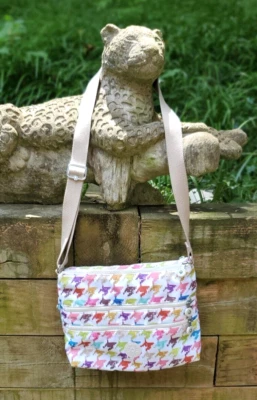 Kipling Alvar Crossbody Bag 12X10” Canvas Multicolor Print Multiple Compartments - Image 1 of 4