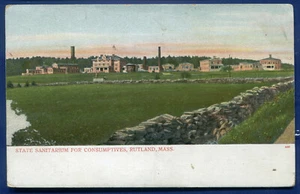 State Sanatorium for Consumptives Rutland Mass ma old postcard #1 - Picture 1 of 2
