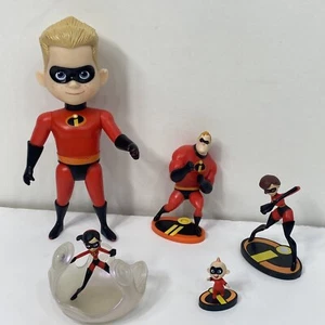 Lote de figuras de acción de Los Increíbles Elastigirl Dash Violeta Jack Jack Disney - Imagen 1 de 12