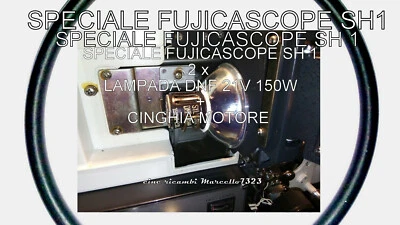 ★SPECIALE FUJI FILM FUJICASCOPE SH 1 SINGLE 8★ LAMPADA 21 V 150 W + CINGHIA★  - Immagine 1 di 4