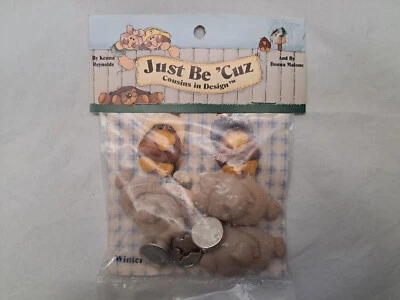 Just Be 'Cuz Buttons - Winter Crow (3 Buttons) #10187 - Image 1 of 3