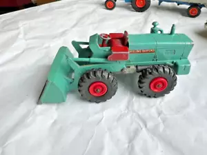 1960s Matchbox LESNEY KING SIZE K10 Aveling Barford Tractor Shovel 10 RED HUBS - Picture 1 of 3