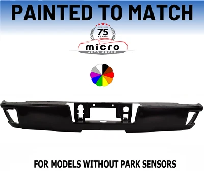 NEW Choose Your Color Rear Bumper For 2014-2018 Chevrolet Silverado GMC Sierra - Image 1 of 4