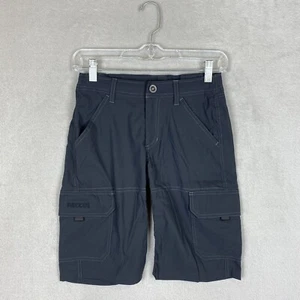 Kuhl Cargo Shorts Boys L (10-12) Dark Gray RECCO locator Outdoor Nylon Hiking - Picture 1 of 8