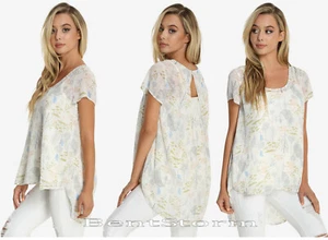 Disney Alicia en el País de las Maravillas Chifón Alta Baja Blusa Camiseta Caja Almuerzo EXC. 2X Nuevo con etiquetas - Imagen 1 de 6