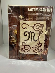 Latch Hook Kit Monogram #E703 “M” - Picture 1 of 7