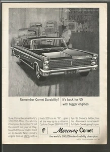 Mercury Comet 1964 ¿Recuerdas la durabilidad del cometa? Anuncio impreso vintage Cylcone Super 289 - Imagen 1 de 1