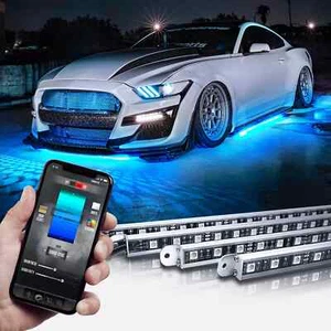 LED Underglow Bluetooth Enabled Lighting Kit OPT7 AURA PRO All-Color UNDERCAR - Picture 1 of 12