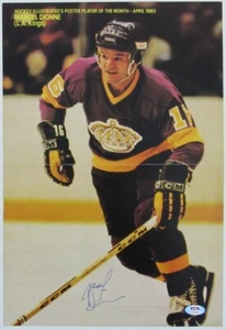 Póster de revista Marcel Dionne Kings firmado 11x16 PSA/ADN 154860 - Imagen 1 de 2