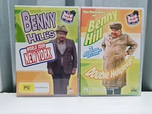 Benny Hill's World Tour - New York / Double Helpings, R4 Umbrella DVD's. - Picture 1 of 6