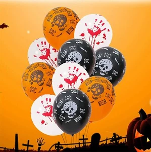 Halloween Latex Party Balloon Set Garland Decoration Balloons Arch Kit - 10Pcs - Picture 1 of 5