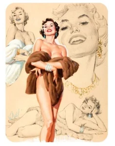 Pinup Girl Sticker Decal Vintage pin up pin-up P321 - Picture 1 of 1