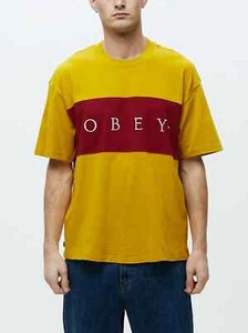 OBEY - Conrad Classic T-shirt, Yellow/Red, Large - Picture 1 of 1