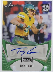💥TREY LANCE AUTO ROOKIE 2021💥LEAF DRAFT GREEN AUTOGRAPH ROOKIE💥XRC💥49ERS🔥🔥 - Picture 1 of 3
