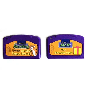 LeapFrog LeapPad Leap 1 Cartridge Tigger Reading Math Lot of 2 - Picture 1 of 4