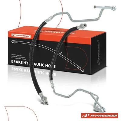 A-Premium 2xRear Brake Hydraulic Hose for Chevy C6500 Kodiak T6500 T7500 GMC - Image 1 of 4