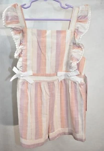 Rare Edition's Romper Shorts Size 6 Coral Girl's New - Picture 1 of 6