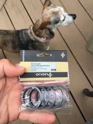 Origin-8 Headset Spacers Carbon Fiber 5mm x 1-1/8" Bag Of 5 - Image 1 of 4