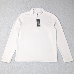 Rhone Commuter 1/4 Zip Pullover Herren Medium Classic Fit Steingrau Neu - Bild 1 von 8