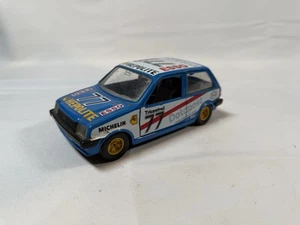 Burago 1/24 Scale Die Cast Model Mini Metro - Blue #77 Rally - Picture 1 of 9