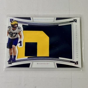 Aidan Hutchinson Michigan 2023 National Treasures Panini Patch #SL-AIH RC /39 - Picture 1 of 3