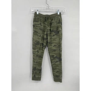 Gap Kids Green Camo Jogger Pants Elastic Waist Medium - Picture 1 of 8