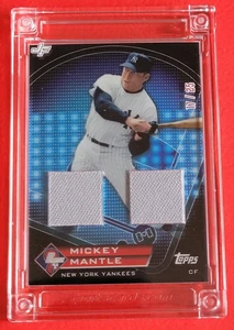 Mickey Mantle WORN JERSEY CARD #17/25 JERSEY FUSION 1991 FANTASY CAMP YANKEES - Picture 1 of 7