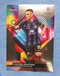 2024 Topps Finest UEFA Champions League Lautaro Martinez #143 Inter Milan - Picture 1 of 4