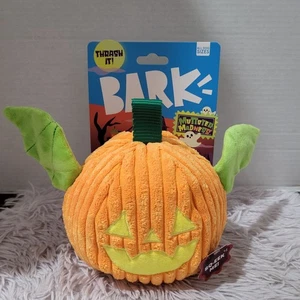 BARK Halloween SQ-EEK-ME! Thrash It! Hide & Seek Treats Zucca Peluche Giocattolo per Cani - Foto 1 di 5