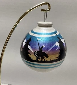 Authentische Indianer Navajo Weihnachtskugel Ornament signiert - Bild 1 von 11
