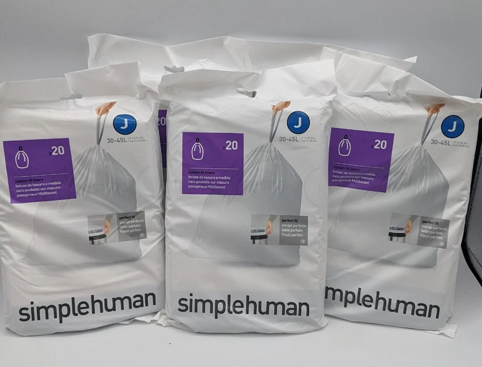 simplehuman CW0169 Sure-fit Trash Bag Liner J