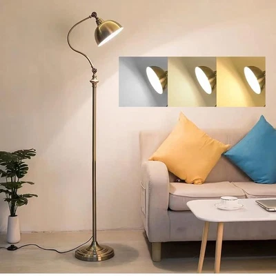 ACMHNC Lampada da Terra Vintage, Lampada da Terra Soggiorno Dimmerabile LED c... - Immagine 1 di 4