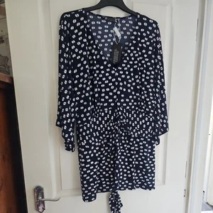 JOANNA HOPE BLUE AND WHITE MIX DRESS SIZE 32 BNWT - Picture 1 of 4