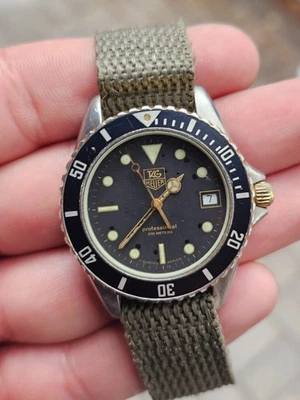 TAG HEUER 1000 AUTÊNTICO RELÓGIO MASCULINO MERGULHADOR FEITO NA SUÍÇA 980.020B RARO - Imagem 1 de 4