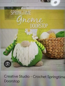 Annie’s Hook & Needle Kit Club- Springtime Gnome Doorstop (MISSING instructions) - Picture 1 of 4