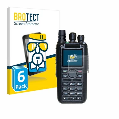 BROTECT 6x Panzerfolie Schutzglas für AnyTone AT-D878UV II Plus Displayschutz